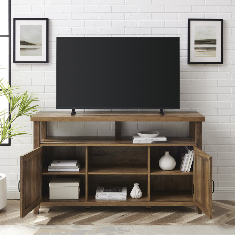 Favio 58" 2-Door TV Stand for TVs up to 65", Rustic Oak