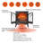 3D  Flame Electric Infrared Quartz Fireplace Stove with remote control