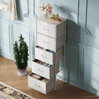 Commode verticale 5 tiroirs Ojaswi