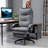 Adjustable Swivel Office Chair With Reclining Function And Footrest For Ultimate Comfort And Productivity.