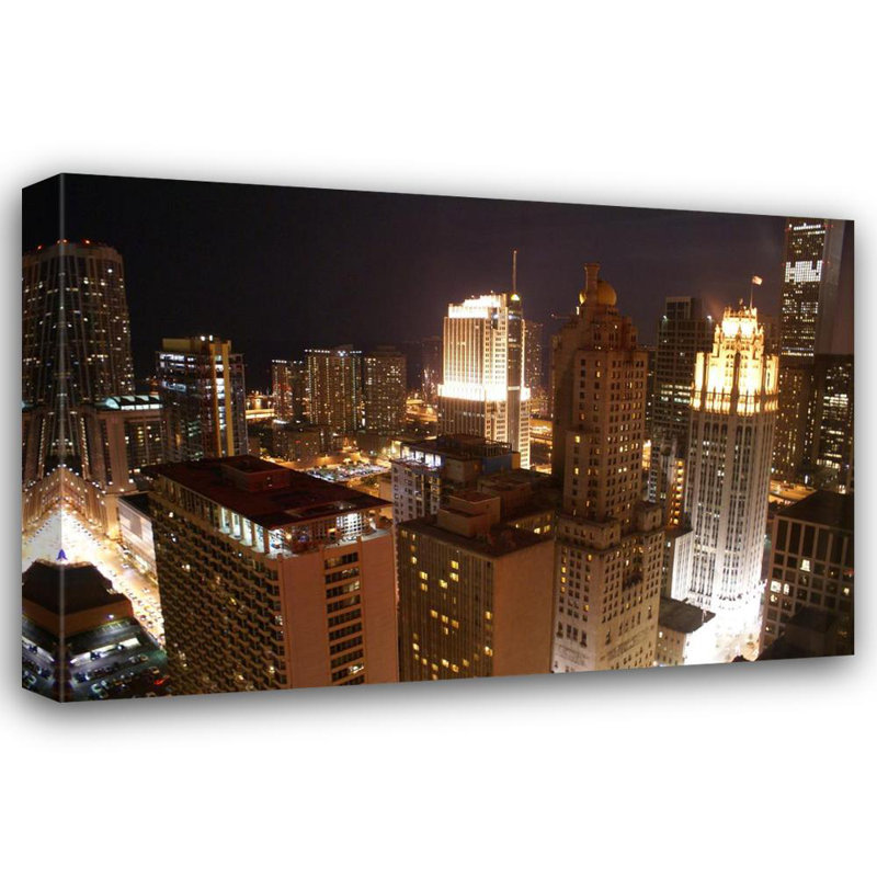 Chicago Rooftops at Night