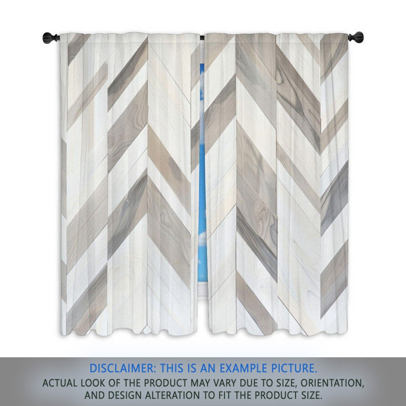 Paire de rideaux obscurcissant en polyester Alexiyah, L 20 po x L 61 po