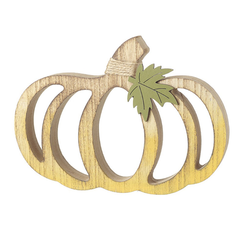 Wooden Cut Out Pumpkin Decoration