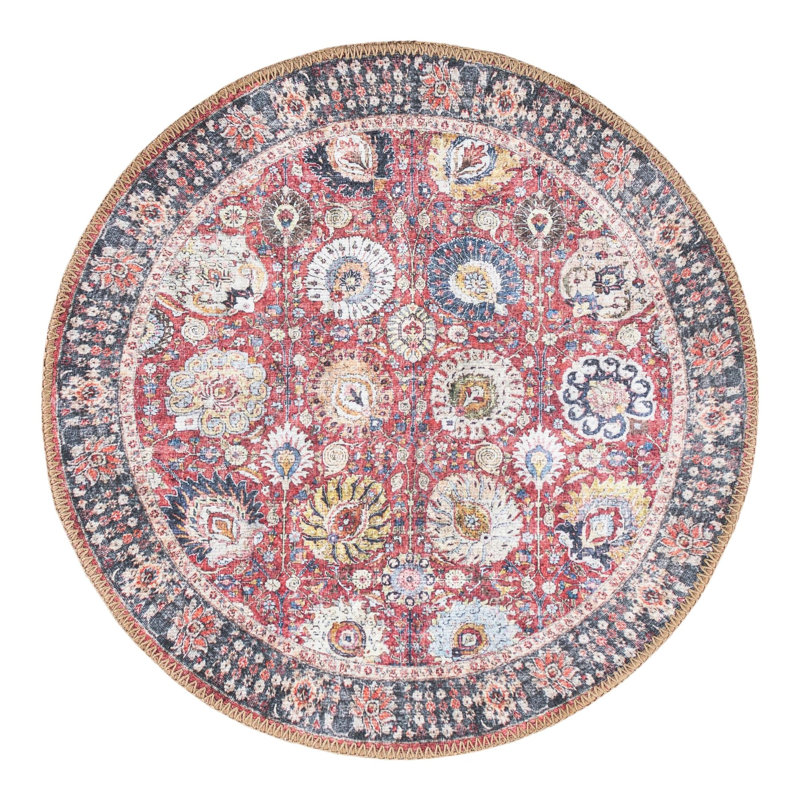 Bungalow Rose Miriam Timeless Rug, Rond 2 pi x 2 pi
