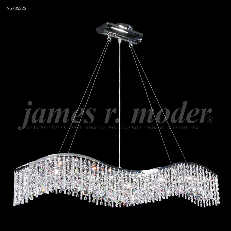 Fashionable Broadway 5 - Light Pendant, Swarovski Strass