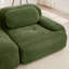 Canapé de 208 cm en tissu velours côtelé doux, design modulaire, multiples combinaisons, accoudoirs incurvés, assemblage requis, mousse haute résilience, convient pour le salon, les espaces de détente et la chambre.