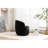 Black Powder Coating Metal Ring Chenille Swivel Chair For Home 360° Accent Chair: Soft Fabric, Black, Bedroom Furnishing-493903924