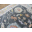 Tapis oriental gris anthracite noué à la main 7 pi 11 po x 9 pi 11 po G15075