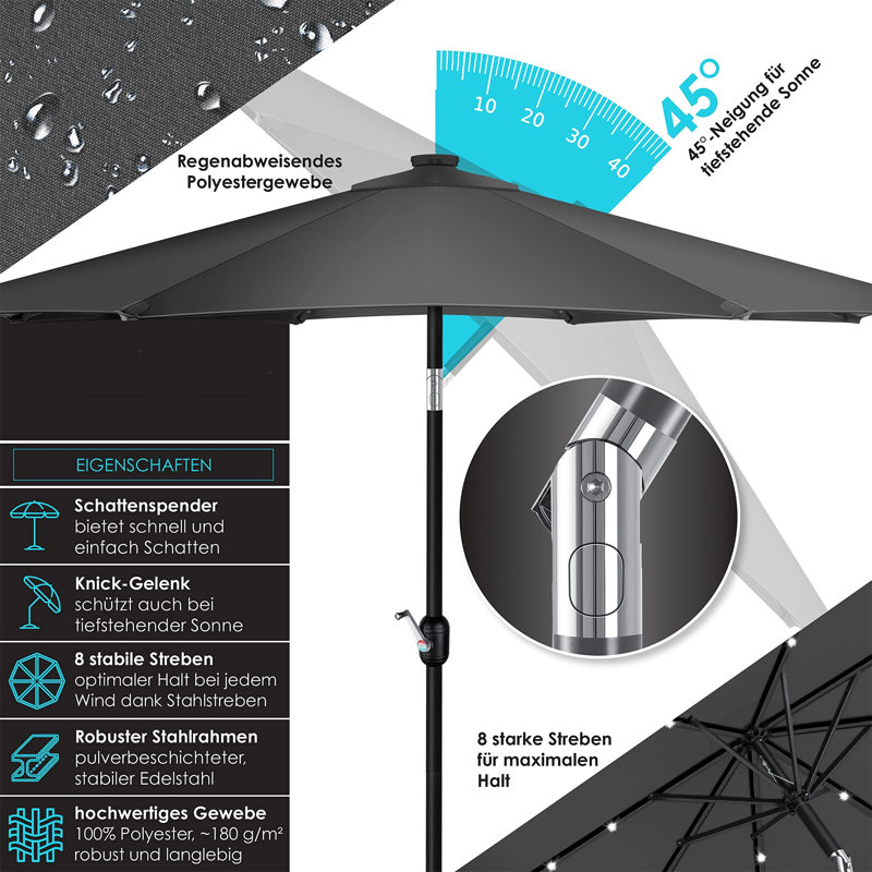 265cm Market Parasol