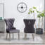 Fauteuil en velours touffeté Montura