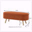 Banc de rangement avec repose-pieds ovale-1852795782