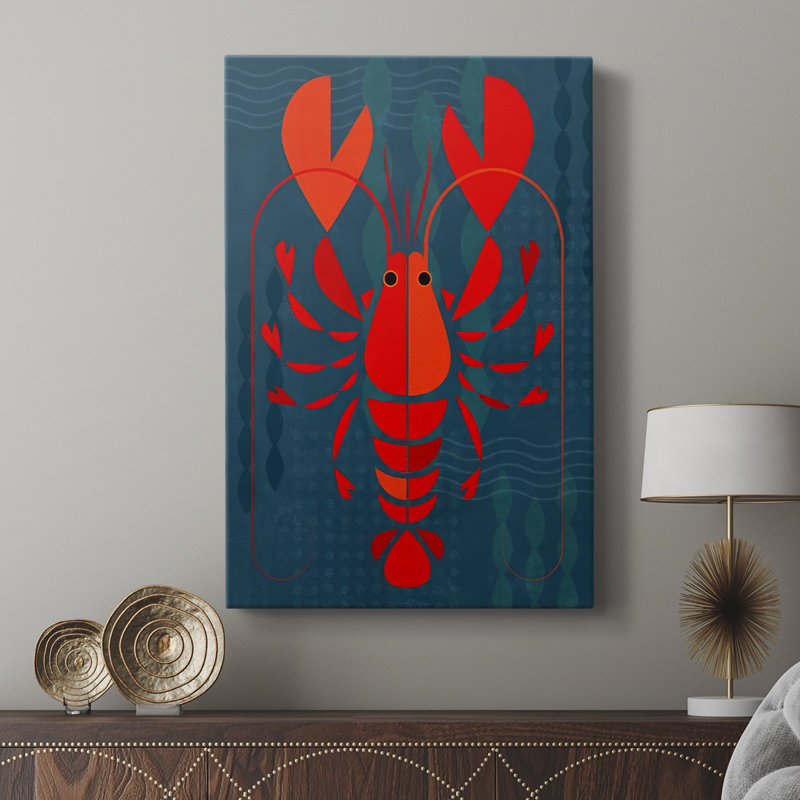 Geo Lobster I - galerie sur mesure, H 27 po x l 18 po