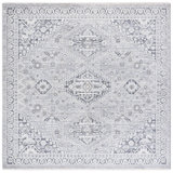 Oriental Area Rug in Grey / Dark Grey