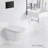 St. Tropez Wall-Hung Toilet Bundle 0.8/1.6 GPF Dual Flush in Glossy White with Black Flush Plate-108927945