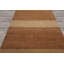 Tapis orange / beige en laine noué à la main de conception unique 5 pi 8 po x 8 pi 1 po