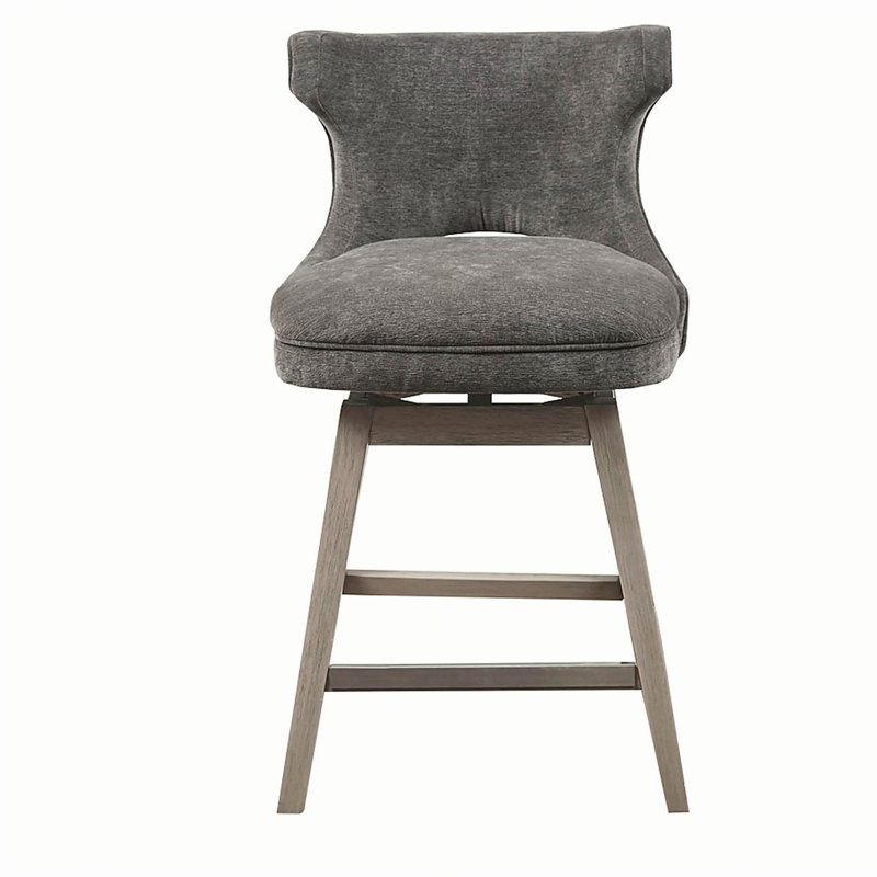 Tabouret de comptoir pivotant, Gris anthracite