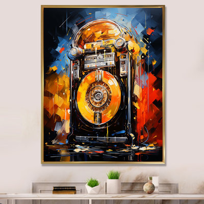 Jukebox Machine Neon Grooves 4 - Jukeboxes, art mural