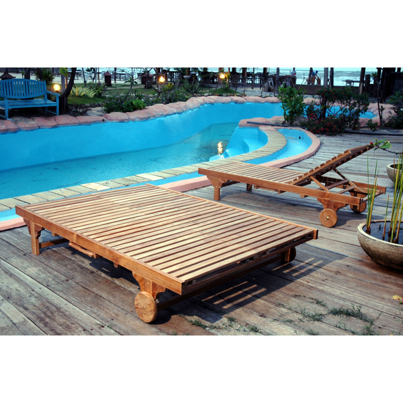 Bel-Air Outdoor Teak Chaise Lounge