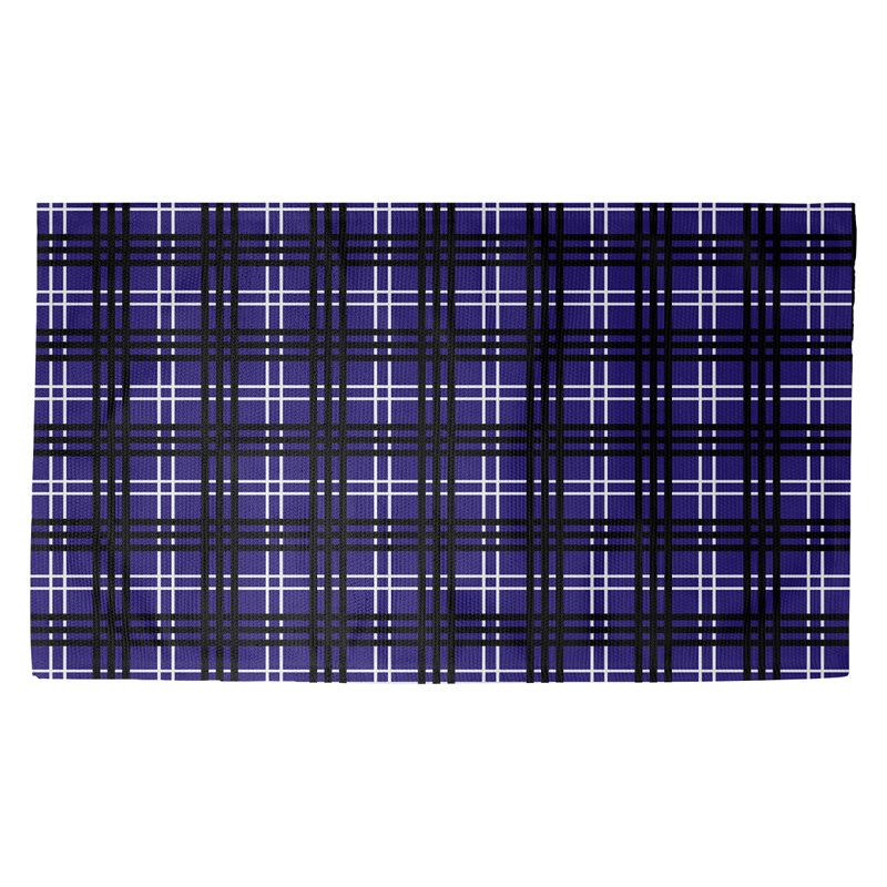 Plaid Indoor Rug, Rectangle 5' x 7'
