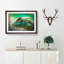 Green Lizard - Picture Frame Graphic Art Print-56713257-56713258