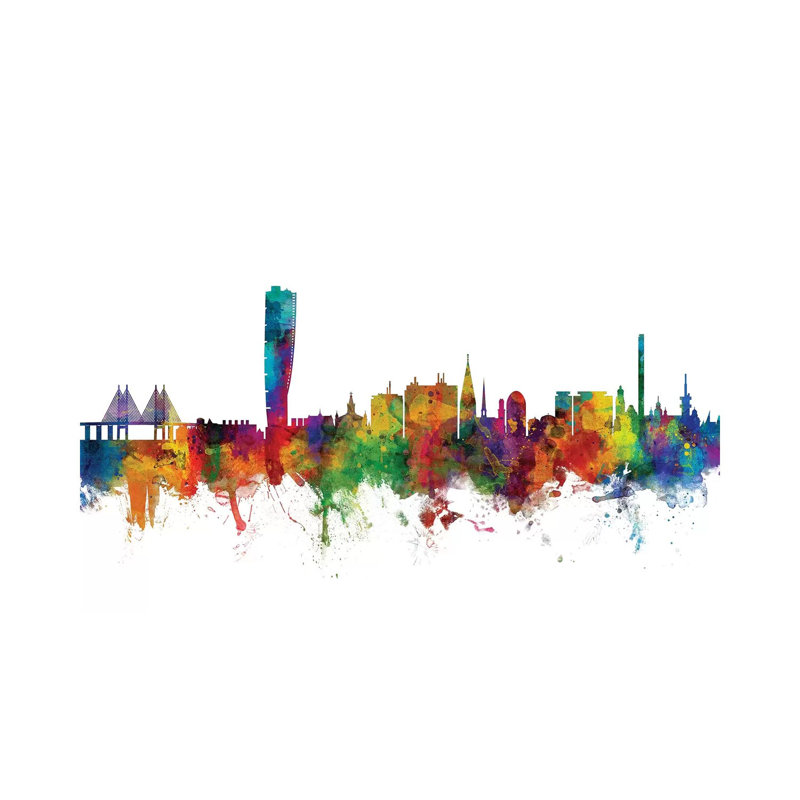 Malmo, Sweden Skyline by Michael Tompsett - Wrapped Canvas Gallery-Wrapped Canvas Giclée, 152.5 cm H x 101.5 cm W