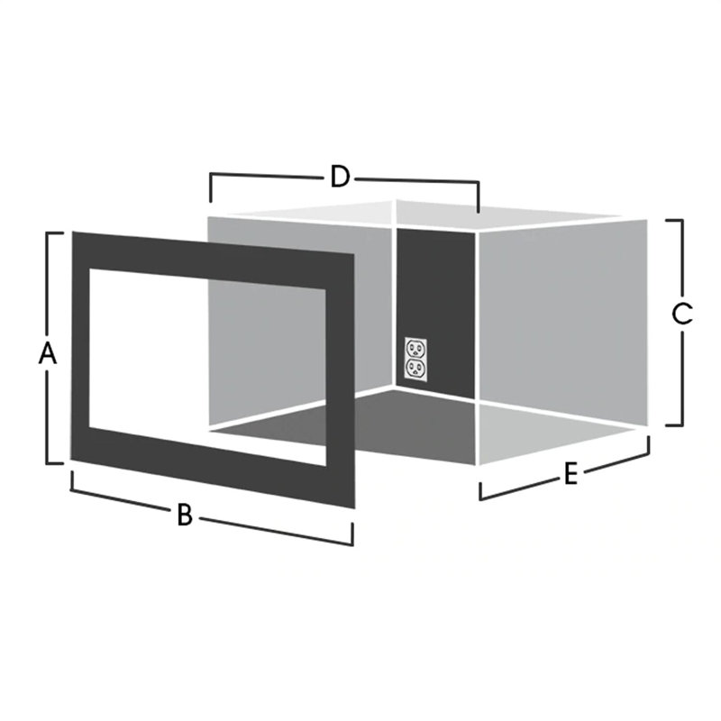 30 in. Built-In Microwave Trim Kit for SMC2266HS, 20" H x 26.88" W x 0.5" D