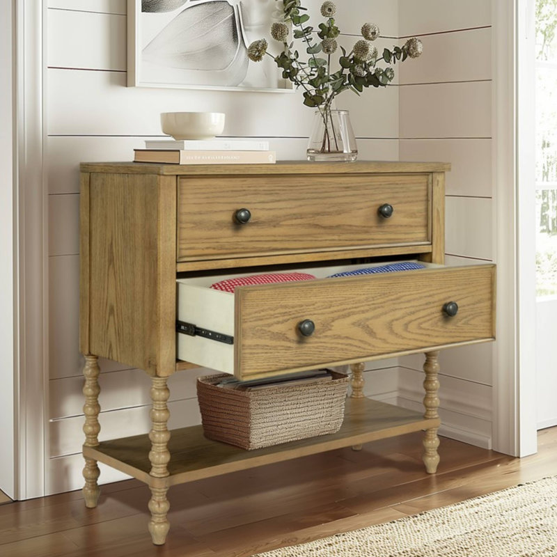 Commode décorative 2 tiroirs Voir ci-dessous