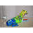 Modern Graffiti Sitting Greyhound Dog Resin Statue 22" x 9" x 11"H
