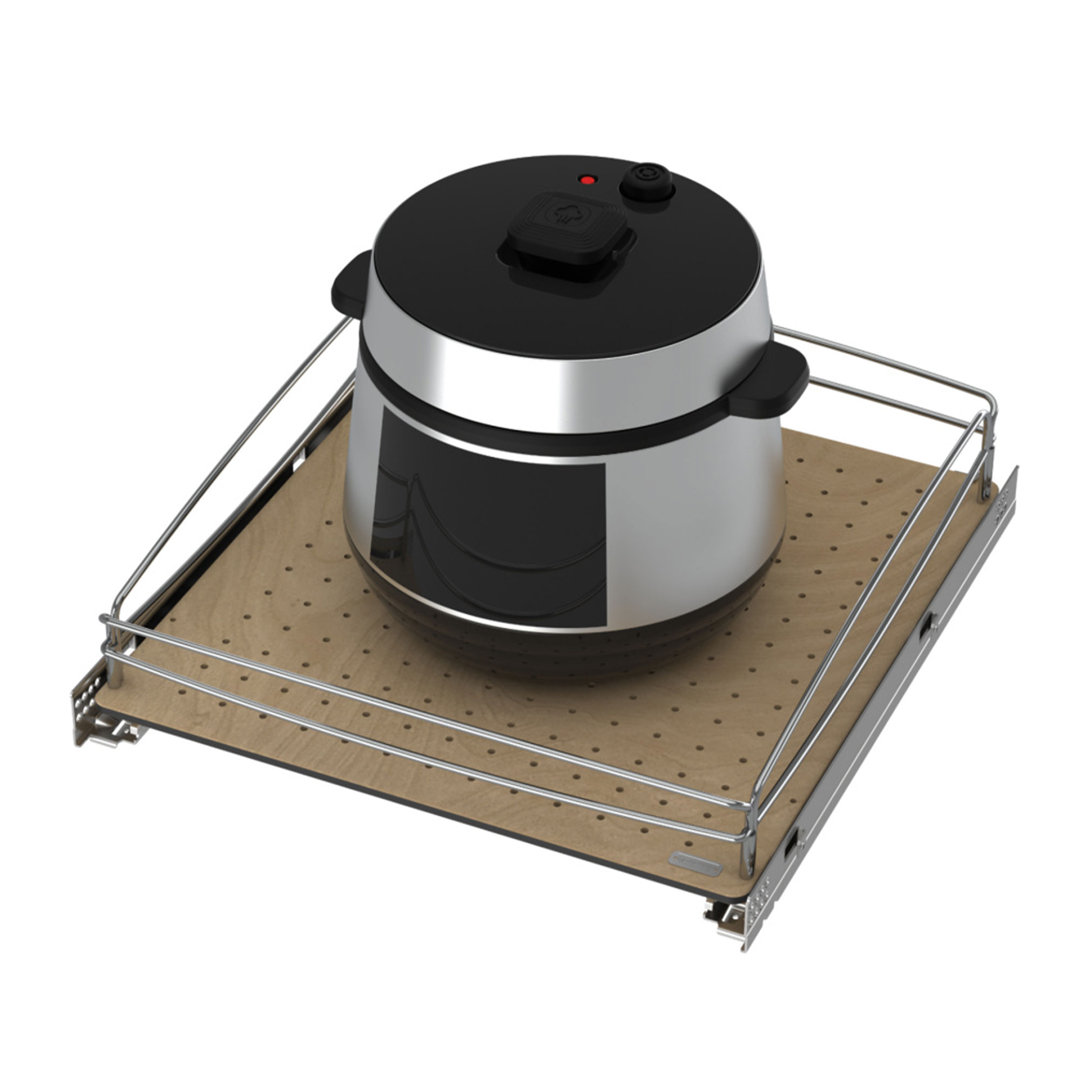 Rev-A-Shelf Solid Bottom Pullout Base Soft-close Cabinet Organizer Rev-A-Shelf 