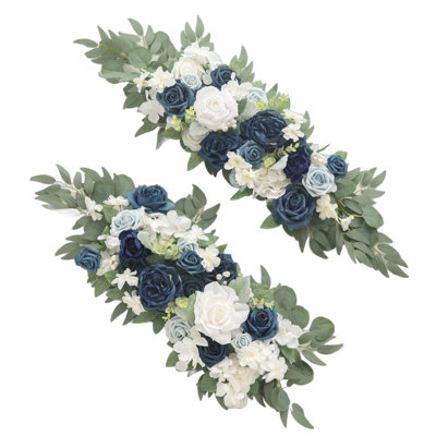 2Pcs Artificial Wedding Arch Floral Arrangements