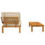  Ensemble de canapé avec coussin en bois d'acacia massif beige 2 pièces-463120475-463120478