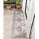 Nile Vintage Machine Washable Flat-Weave Medallion Beige Rug