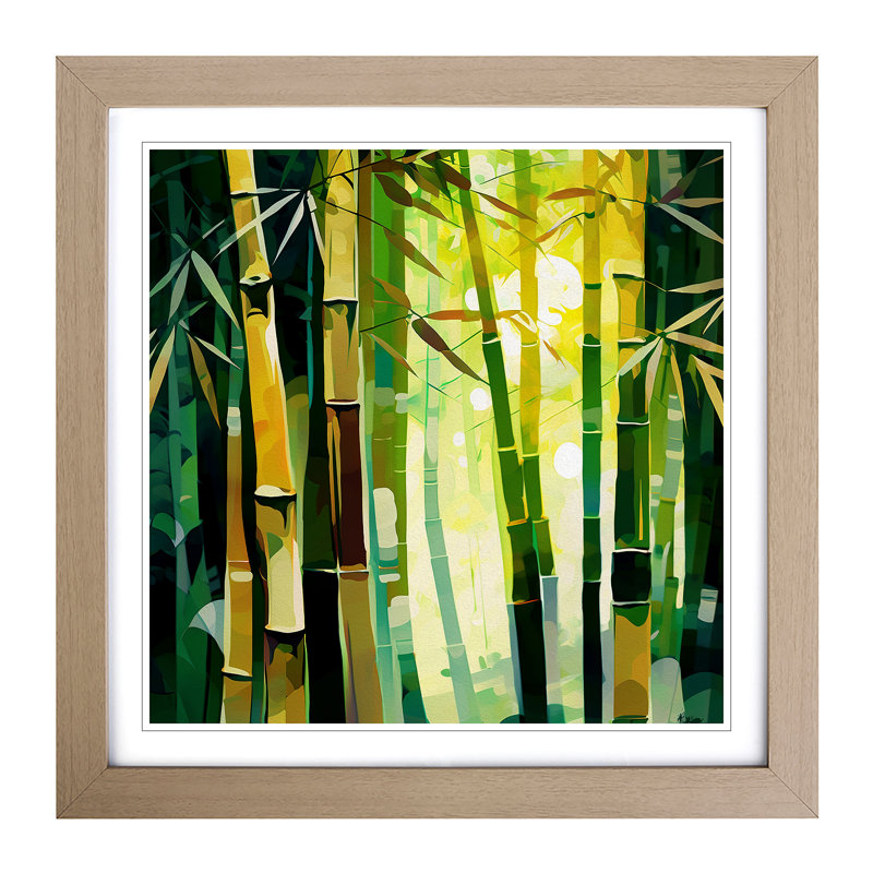 Single Picture Frame Print on Wood, Oak