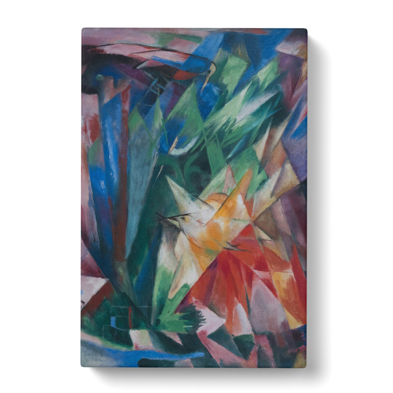 Birds by Franz Marc - Wrapped Canvas Painting, 76cm H x 50cm W x 3cm D