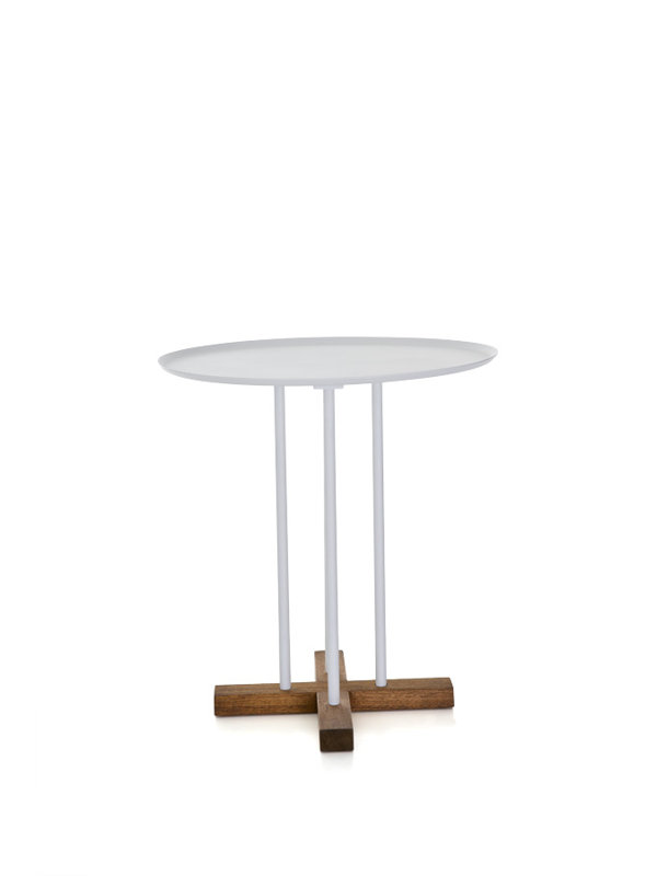 Table de bout Jovita, Blanc