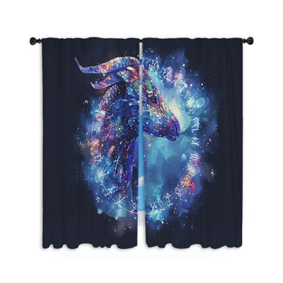 Paire de rideaux obscurcissant en polyester Farrux