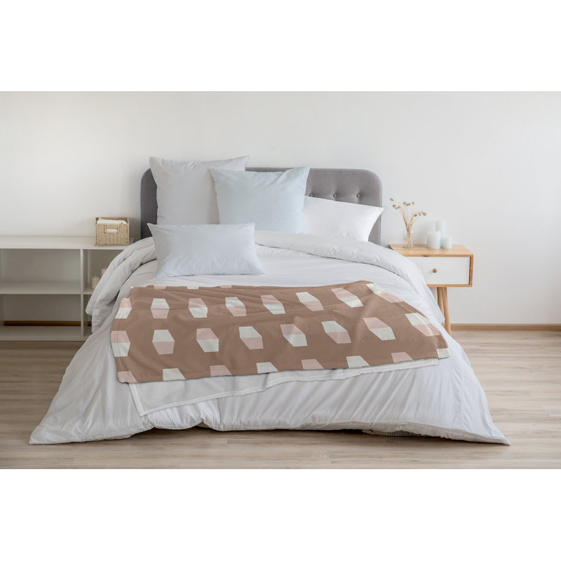 Couverture polaire Nantucket, L 60 po x L 80 po, Mauve