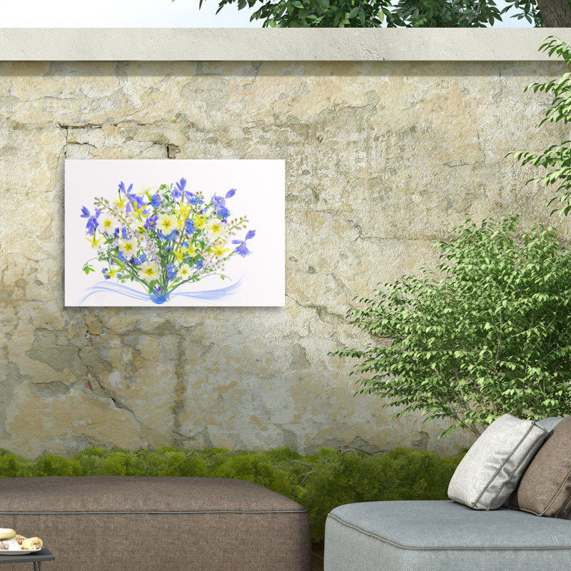 Toile d'extérieur Jacky Parker Spring Bouquet, H 16 po x l 24 po