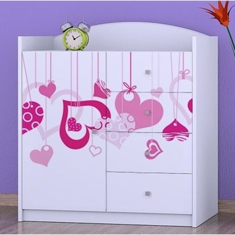Nisbet Kids 4 - Drawer Combo Dresser, White