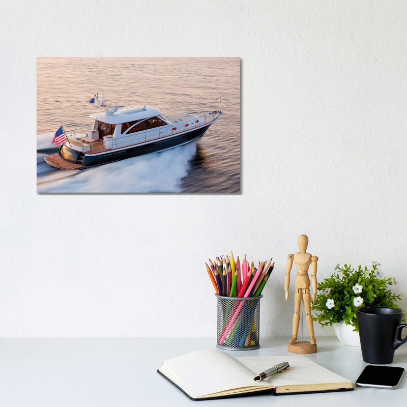 Hunt 52 Yacht At Sea, Newport, Rhode Island, USA IV - Wrapped Canvas Print, 20.32 cm H x 30.48 cm W