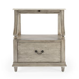 Mabel Marble 1 drawer Nightstand