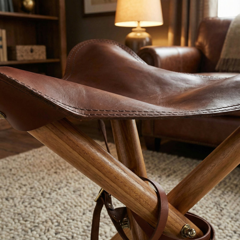 Laylanie Solid Wood Accent Stool