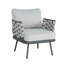 Ensemble de 2 fauteuils club en acier, gris-495357812-495357803