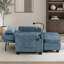 Canapé inclinable manuel avec chargement USB et repose-pieds avec rangement-961555757