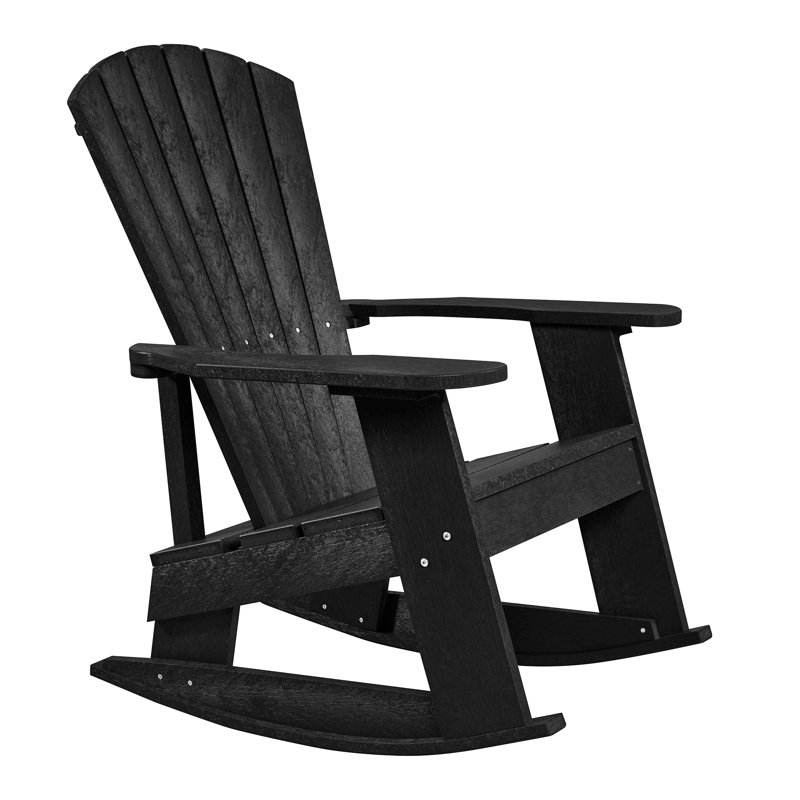 Chaise berçante en plastique Adirondack Captiva, Onyx