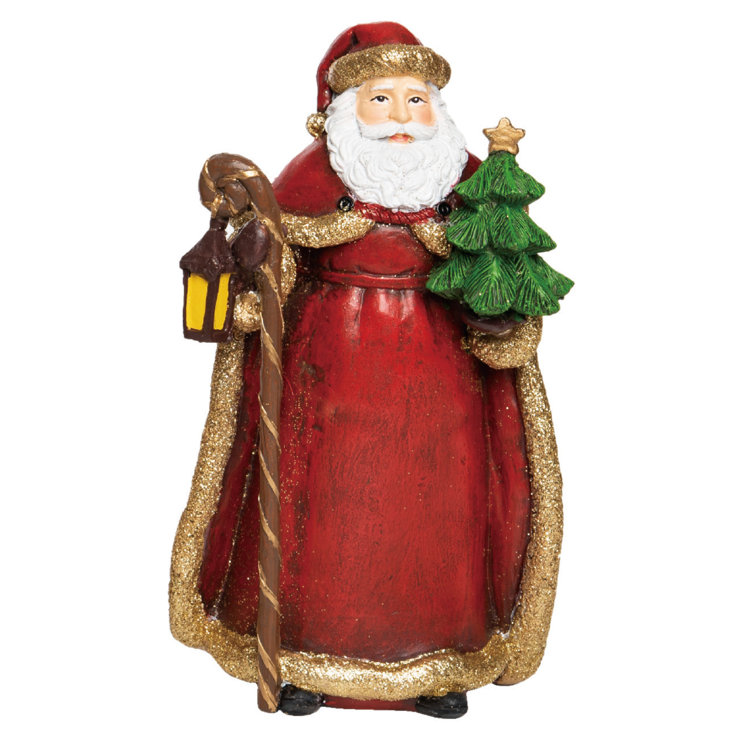 The Holiday Aisle® Gilded Santa Figurine Wayfair