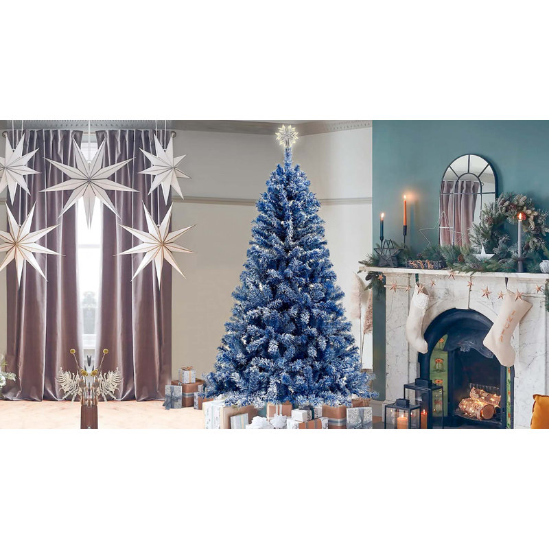 Sapin de Noël articulé artificiel enneigé 6 pi avec 750 branches