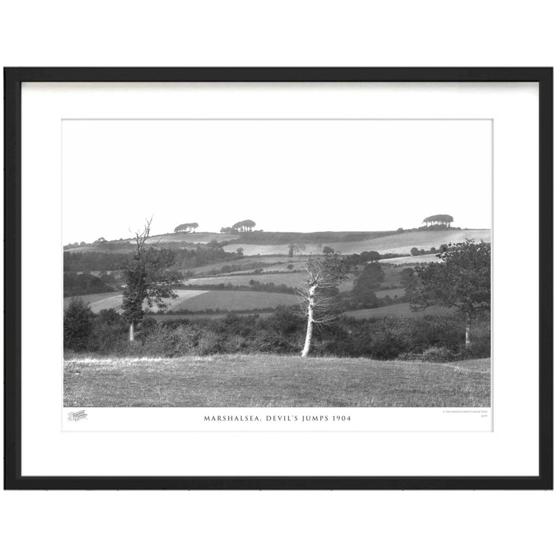 Marshalsea, Devils Jumps 1904 by Francis Frith - Single Picture Frame Print, 45cm H x 60cm W x 2.3cm D