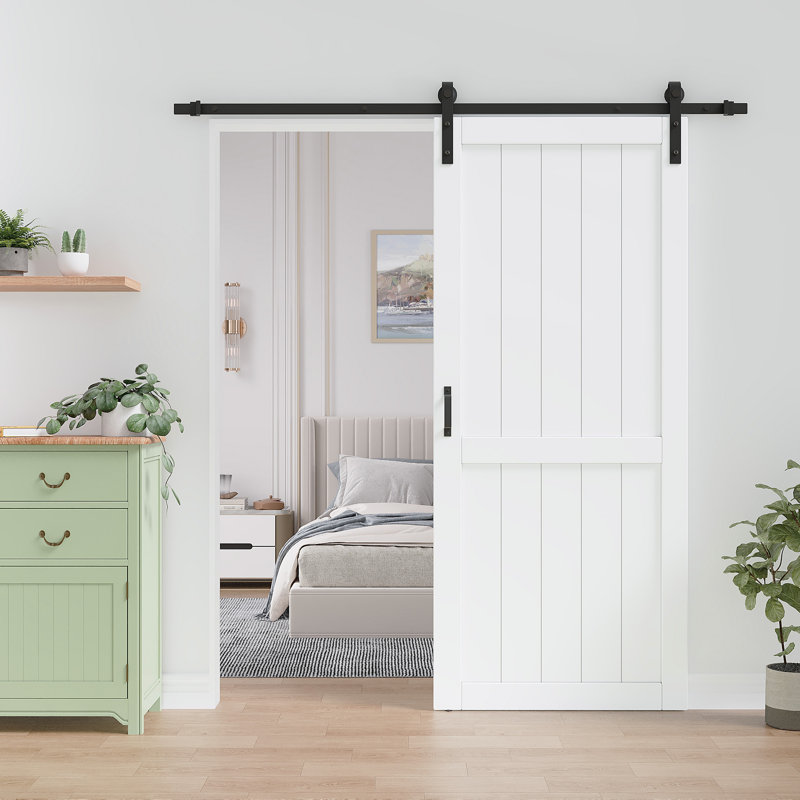 Portes intérieures de grange coulissantes 84 po H 84 po, Sans fermeture en douceur, 36''x84''