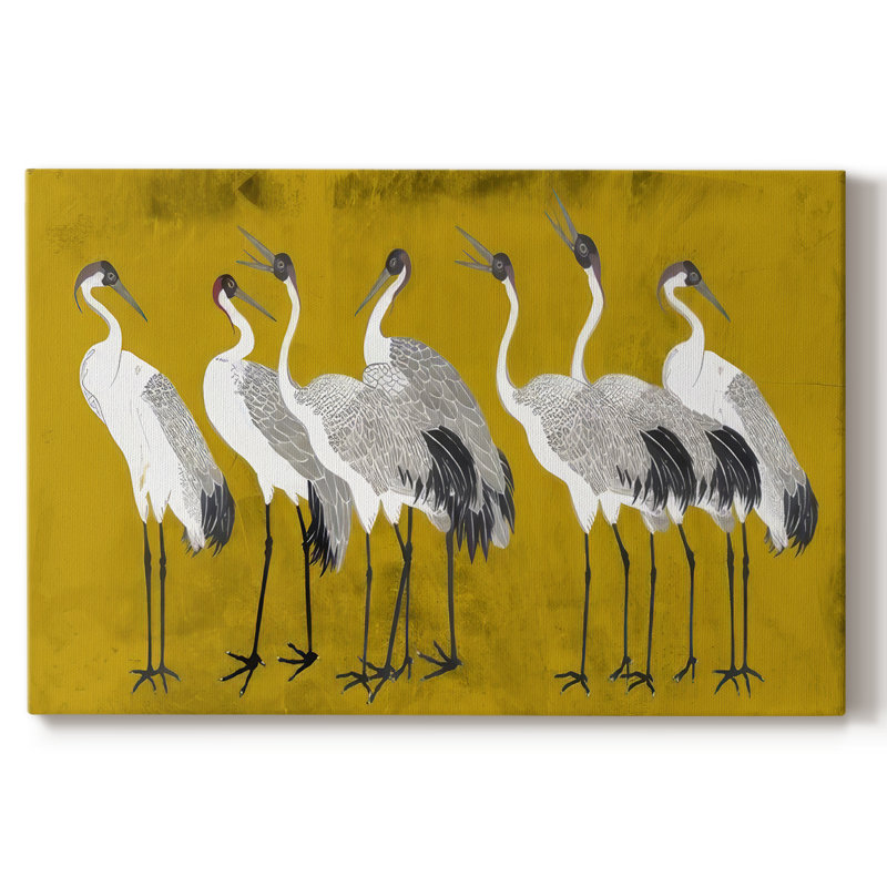 Chanson de la grue I - Cavas enveloppés de galerie, 40 x 60